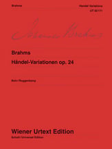 Handel Variations, Op. 24 piano sheet music cover